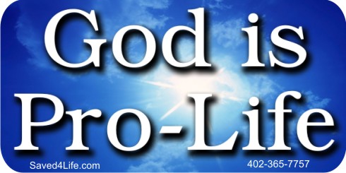 God Is Pro Life 36x54 Vinyl Poster