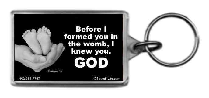 Before I Formed You in the Womb (Feet) 1.25x2 Keychain - Click Image to Close