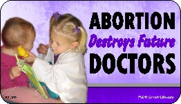 Abortion Destroys Future Doctors 1x2 Envelope Sticker